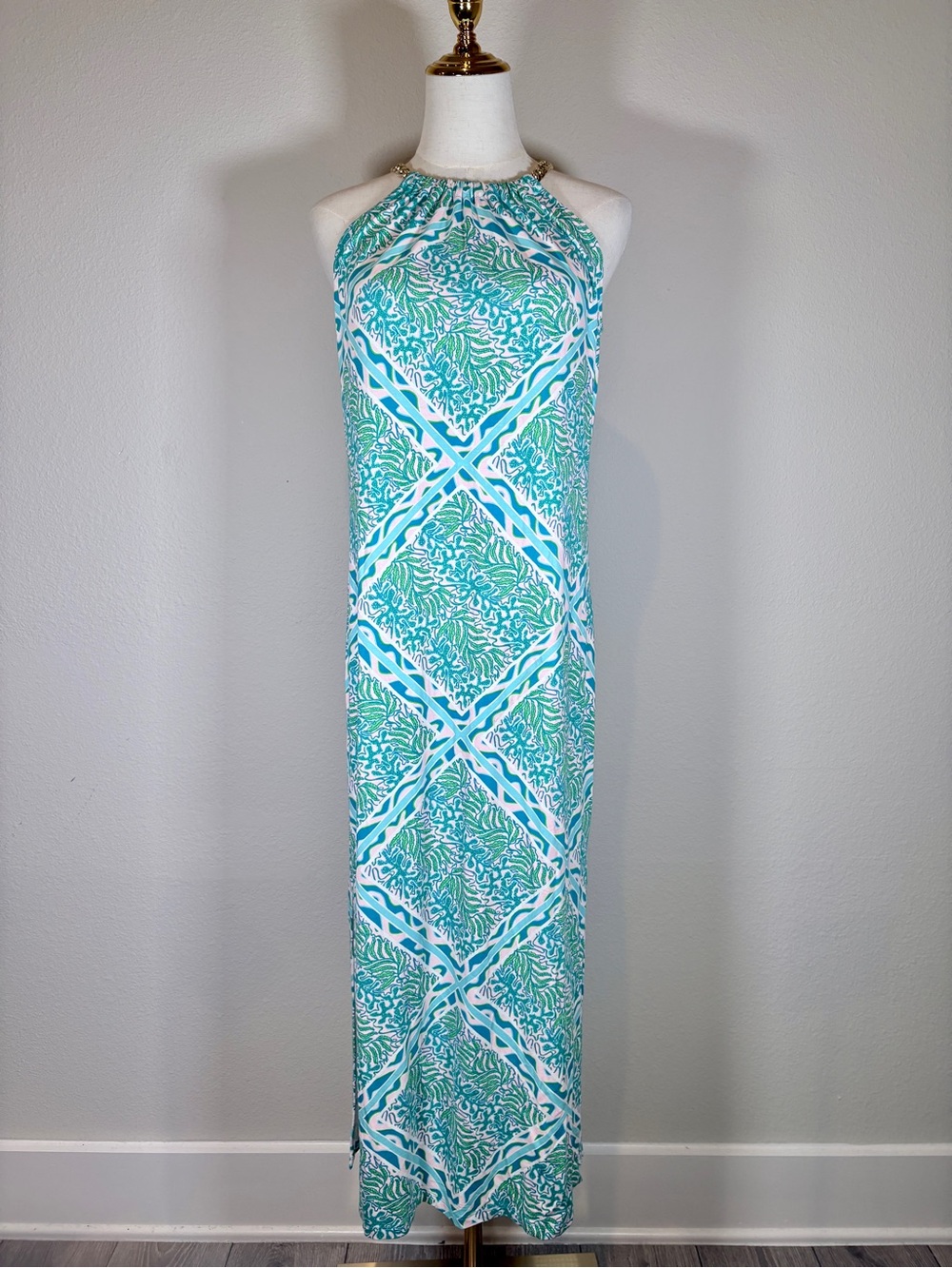 NWT Lilly Pulitzer Bingham Halter Midi Dress Size XS